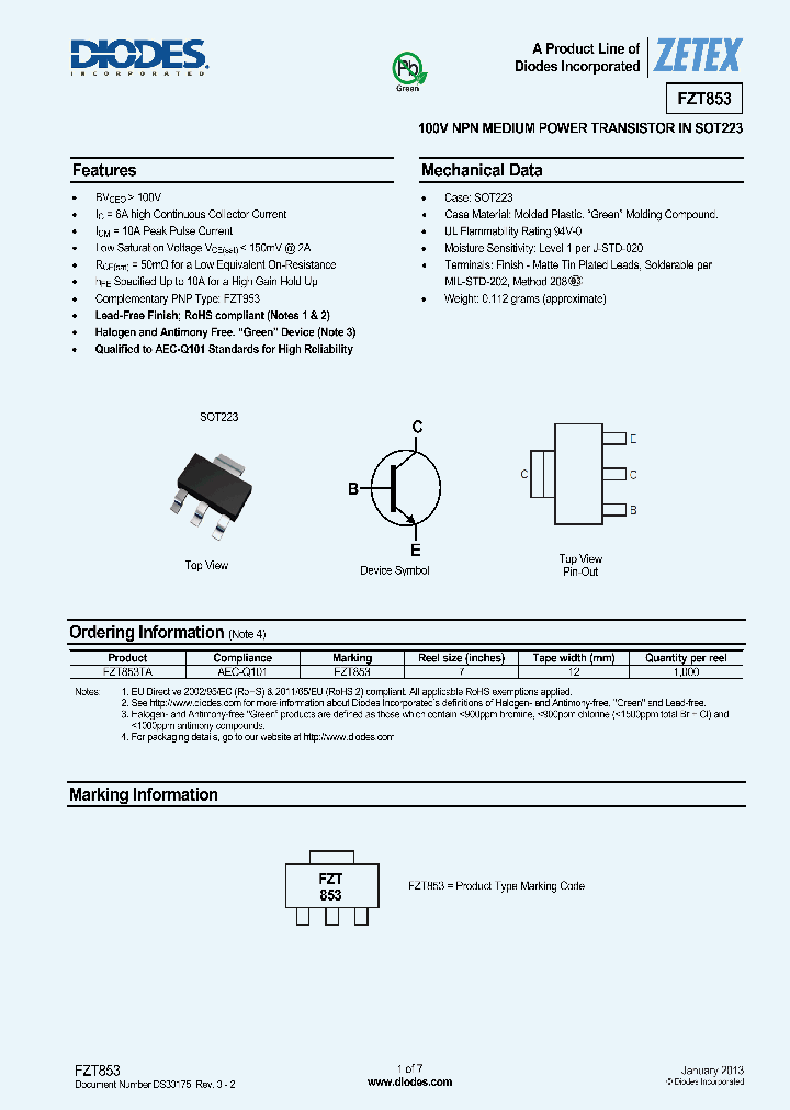 FZT853_9004138.PDF Datasheet