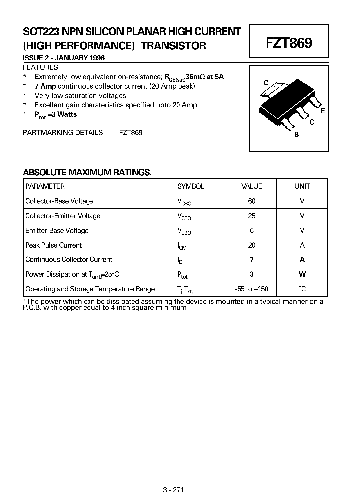 FZT869_9004142.PDF Datasheet