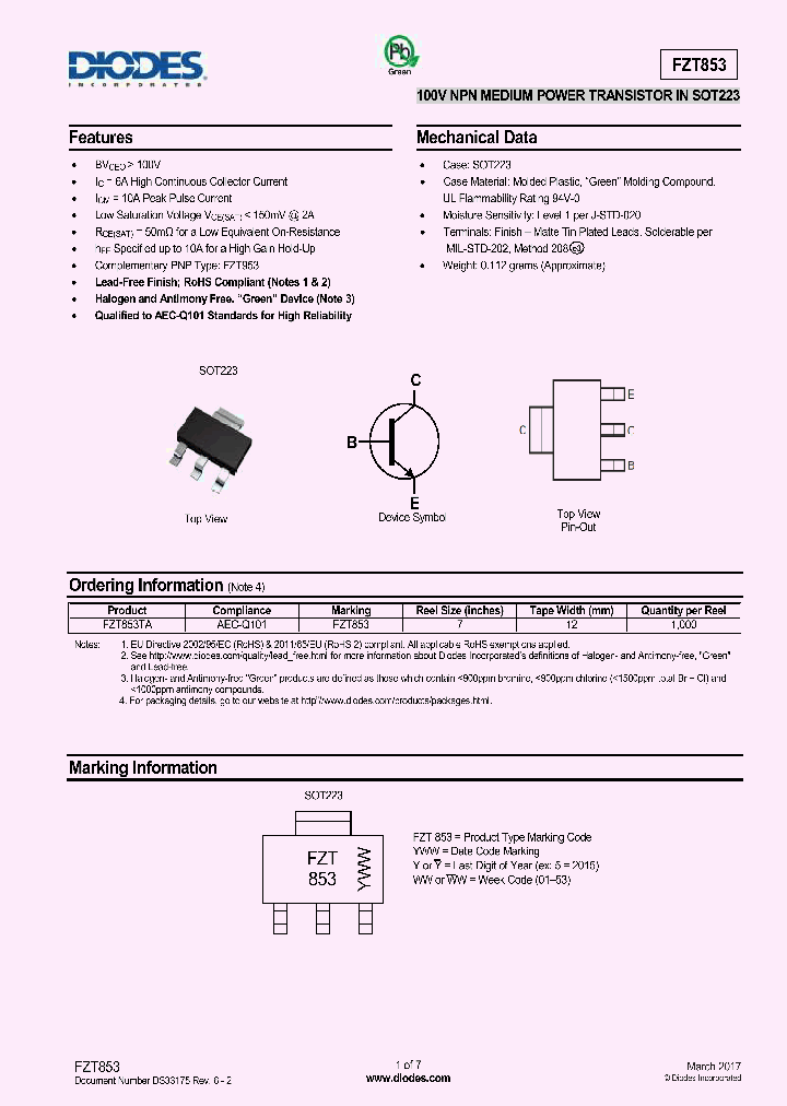 FZT853_9004150.PDF Datasheet