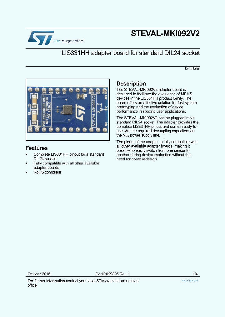 STEVAL-MKI092V2_9006504.PDF Datasheet