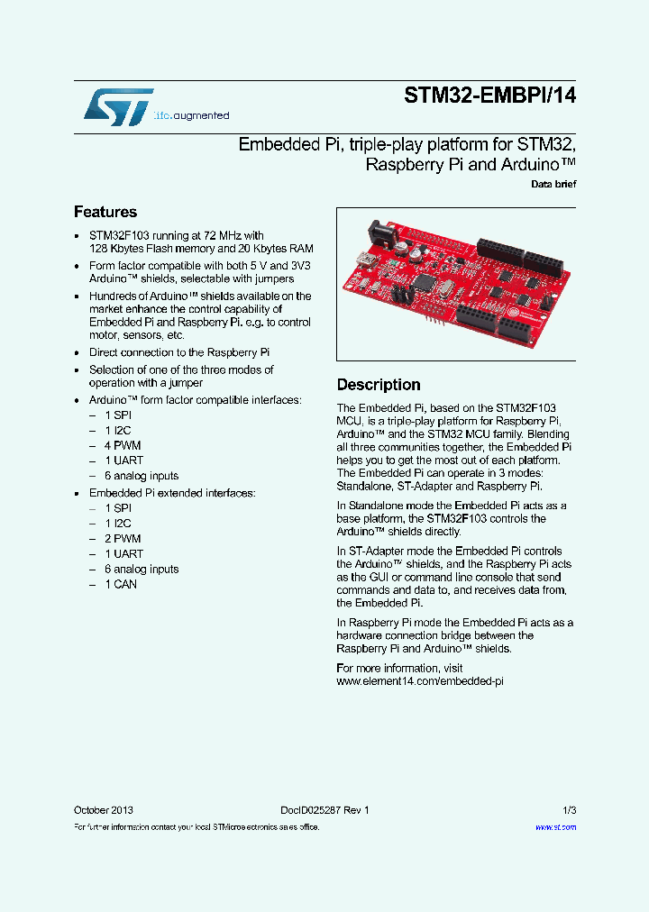 STM32-EMBPI_9007923.PDF Datasheet