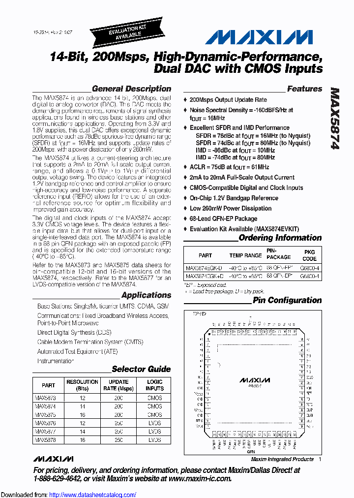 MAX5874EGK-D_9009486.PDF Datasheet