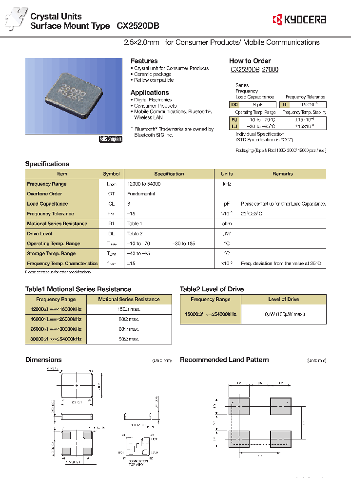 CX2520DB_9009828.PDF Datasheet