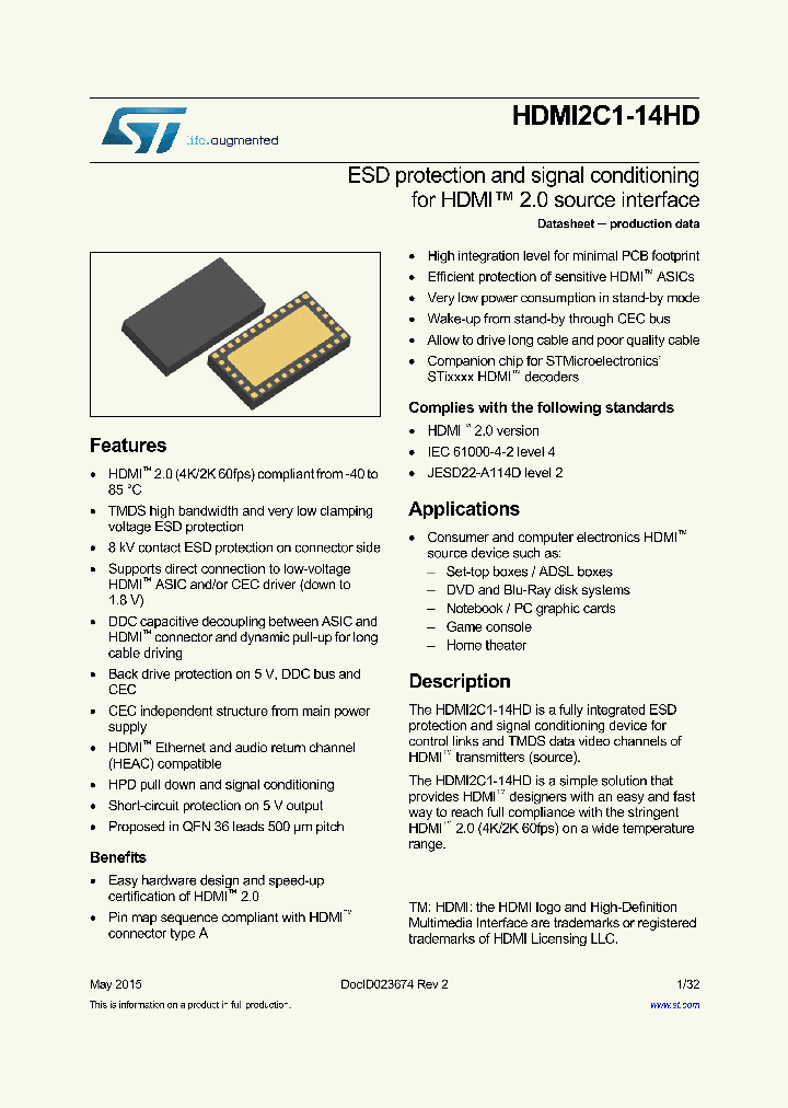 HDMI2C1-14HD_9010477.PDF Datasheet
