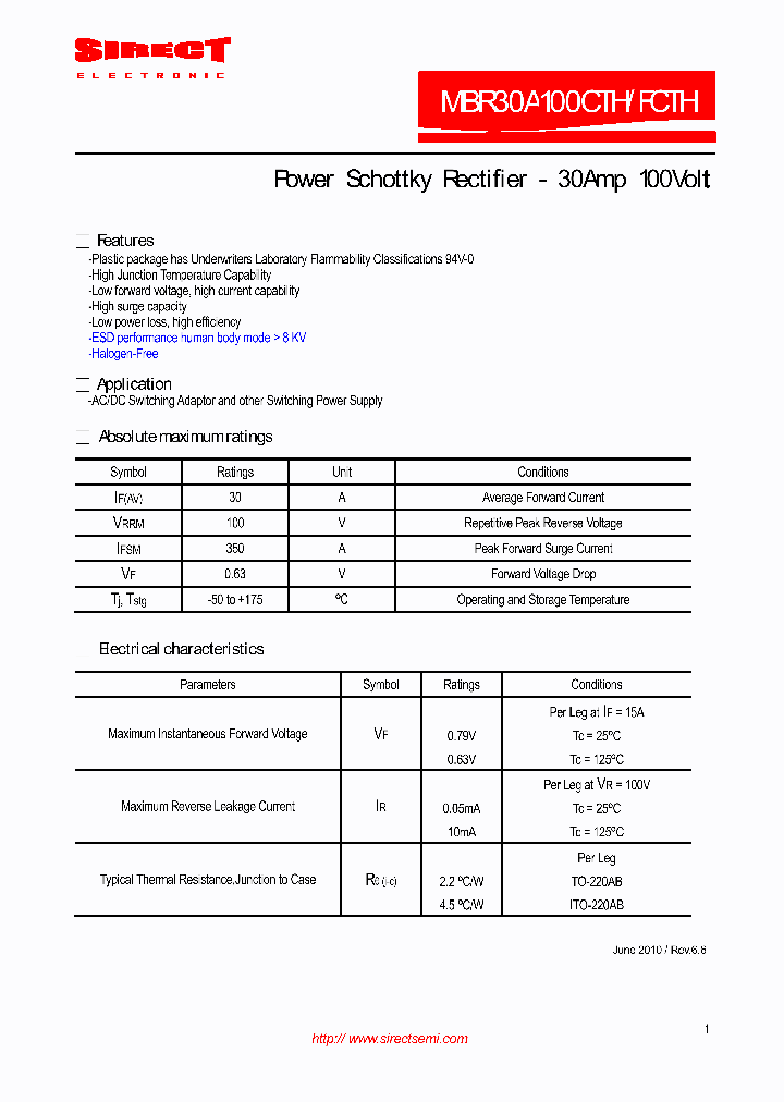 MBR30A100CTH_9012377.PDF Datasheet