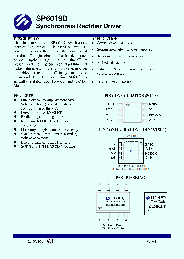 SP6019D_9012938.PDF Datasheet