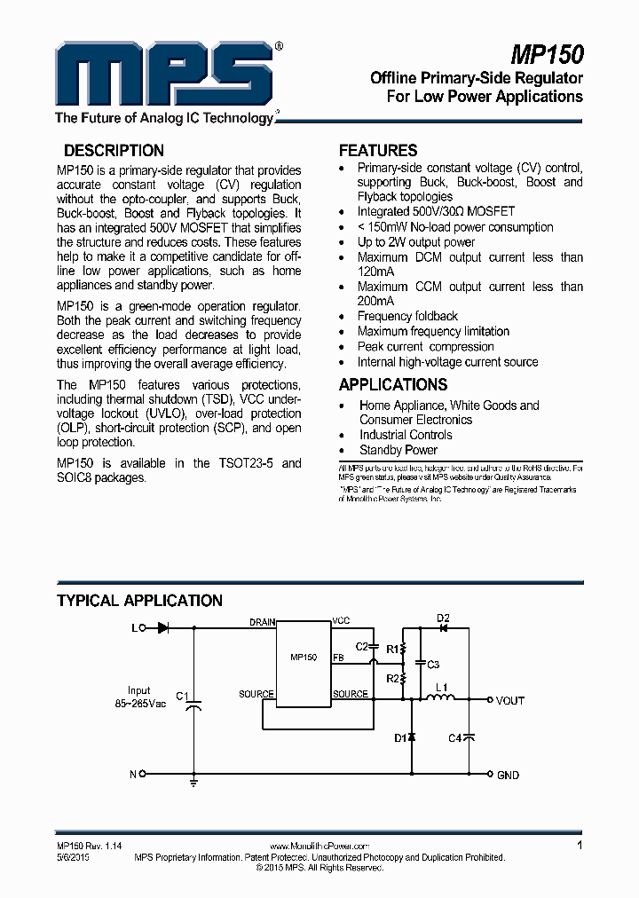 MP150_9013184.PDF Datasheet