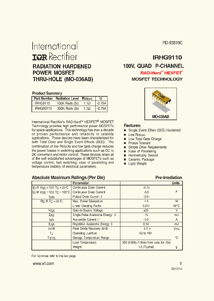 IRHG9110_9013497.PDF Datasheet