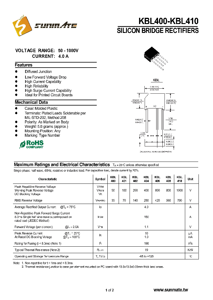 KBL400_9014308.PDF Datasheet