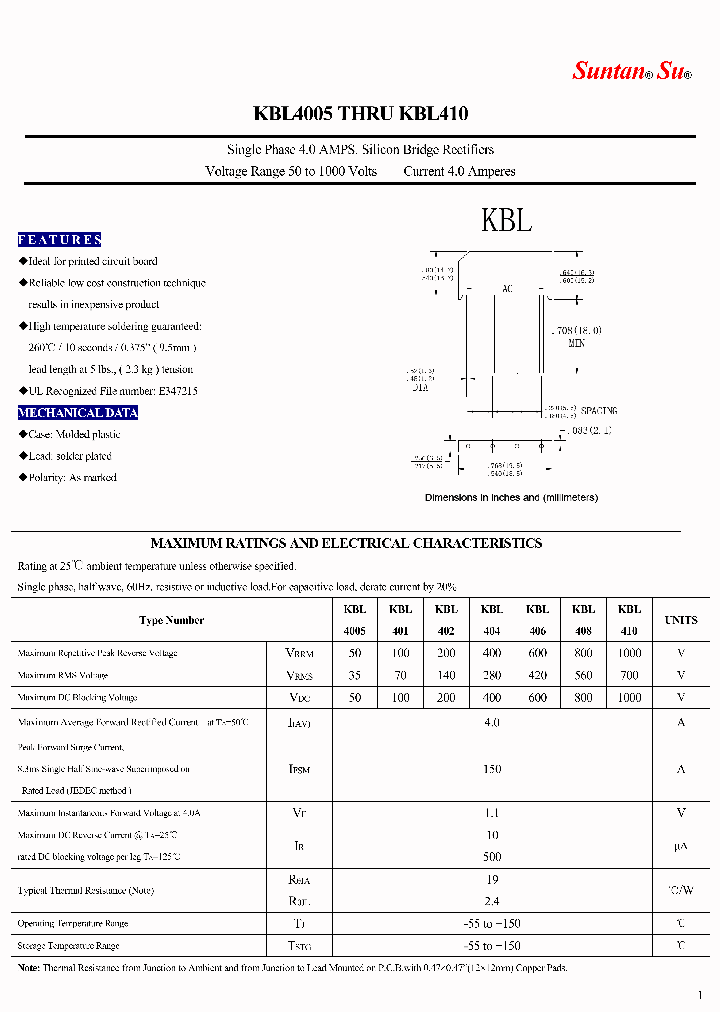 KBL4005_9014312.PDF Datasheet