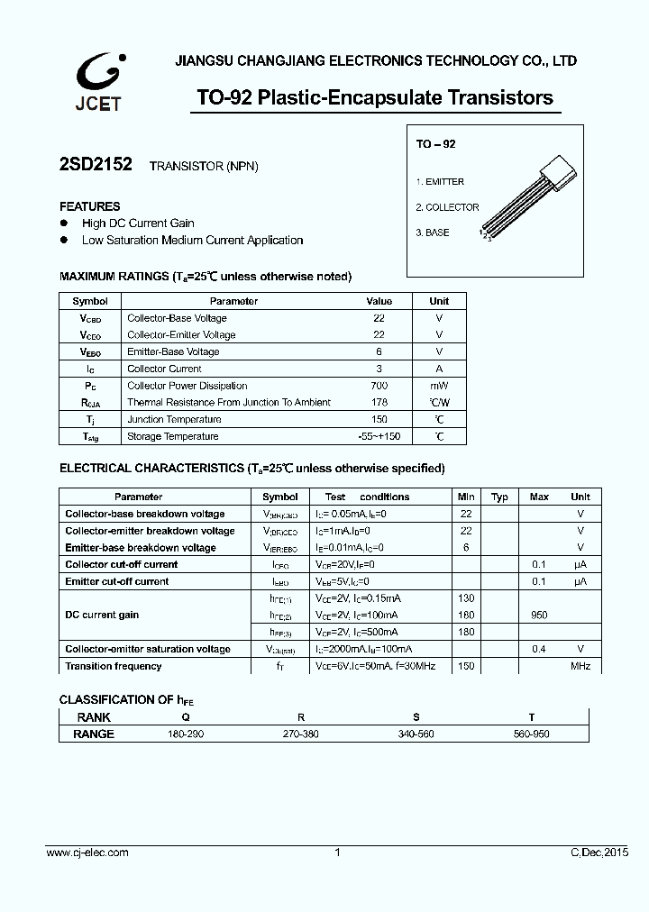 2SD2152_9014338.PDF Datasheet