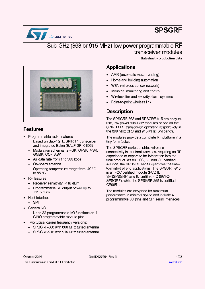 SPSGRF_9014606.PDF Datasheet