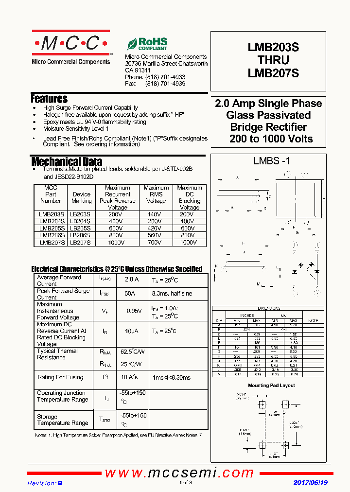 LMB203S_9014683.PDF Datasheet