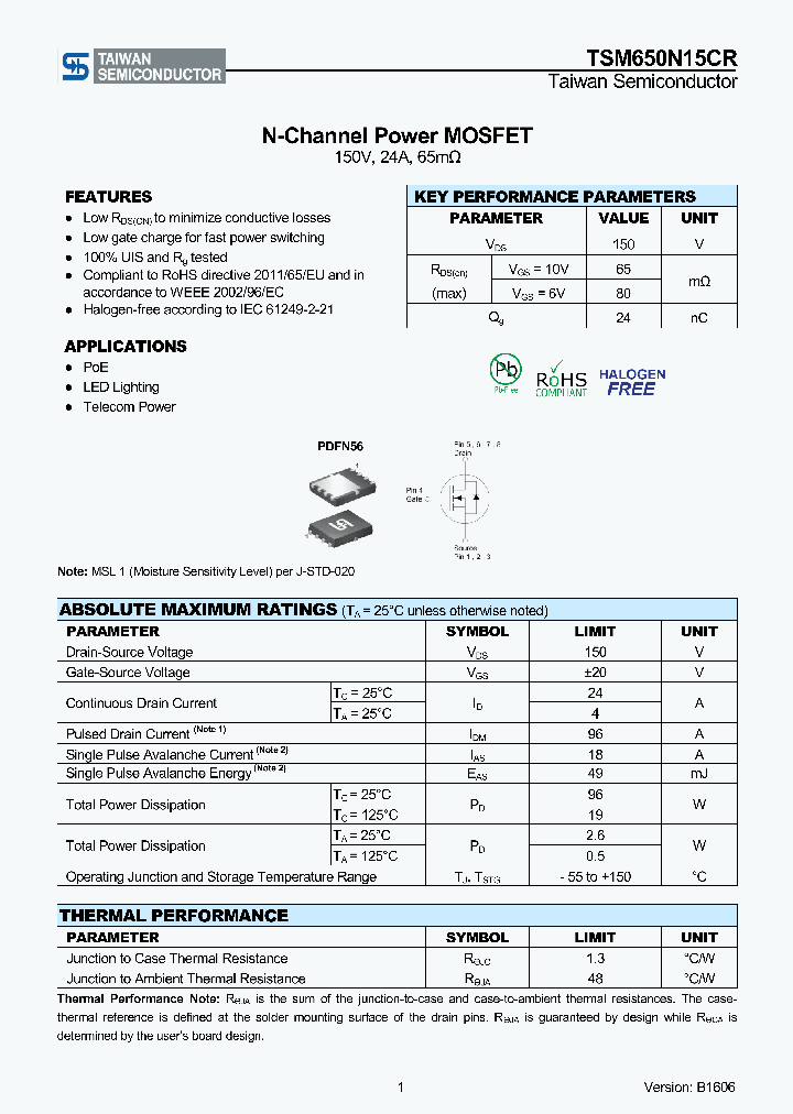 TSM650N15CR_9014908.PDF Datasheet