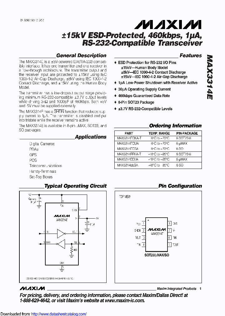 MAX3314EEKA_9014936.PDF Datasheet