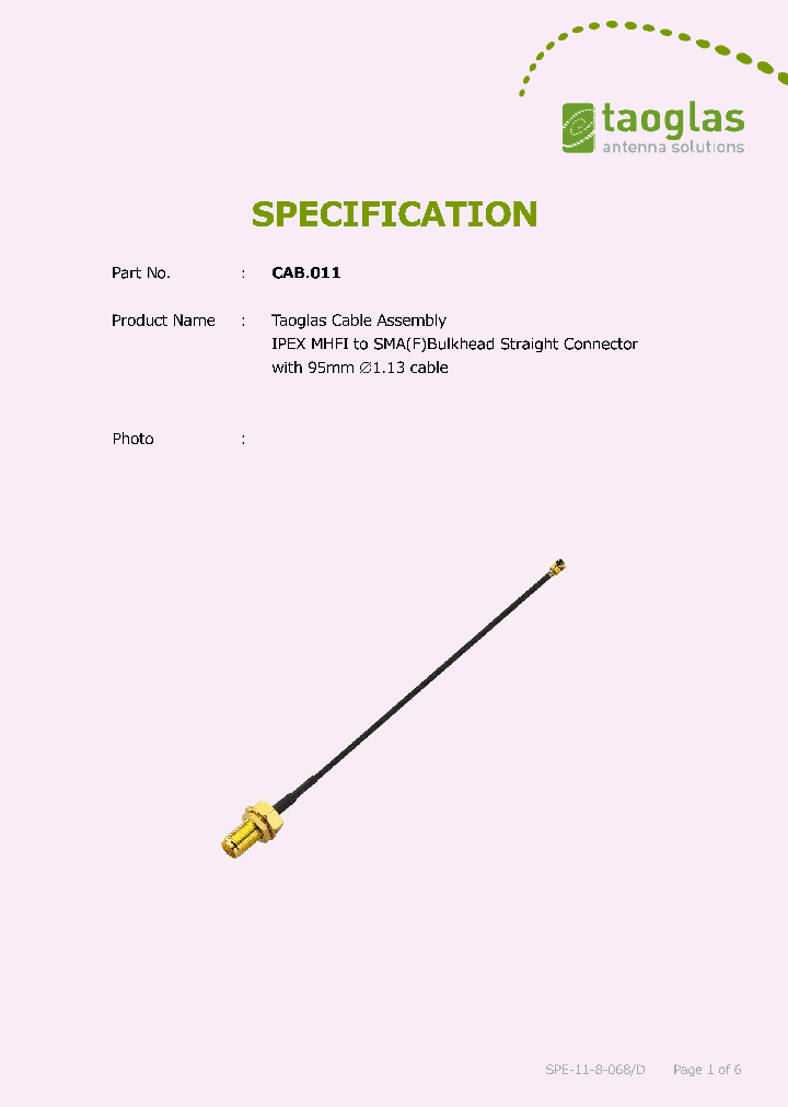 CAB011_9015118.PDF Datasheet
