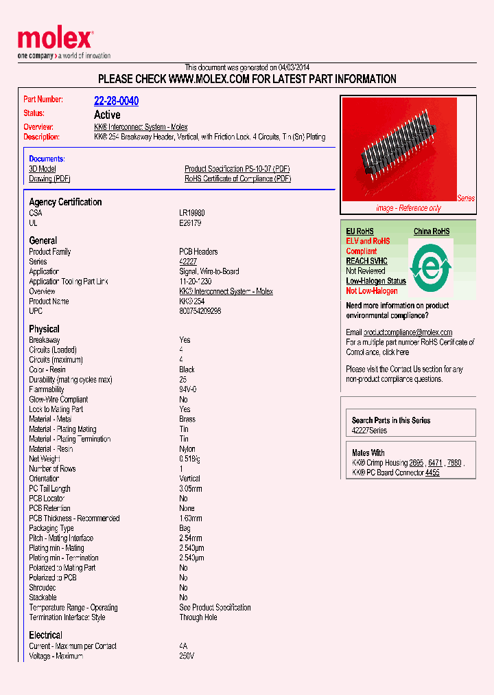 22-28-0040_9015201.PDF Datasheet