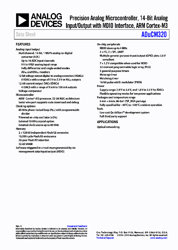 ADUCM320_9015206.PDF Datasheet