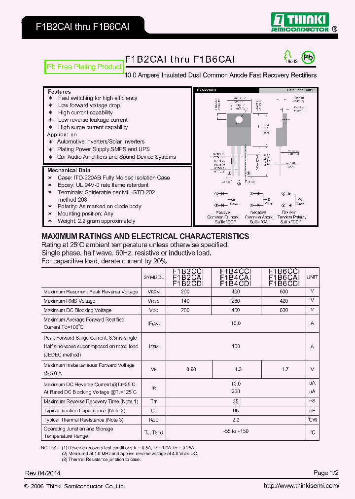 F1B2CAI_9016266.PDF Datasheet