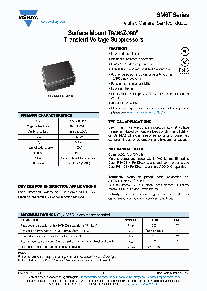 SM6T36CA-E3_9016459.PDF Datasheet