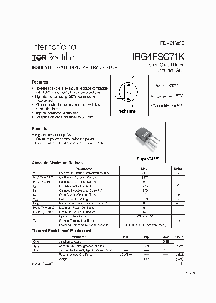 IRG4PSC71K-15_9017484.PDF Datasheet
