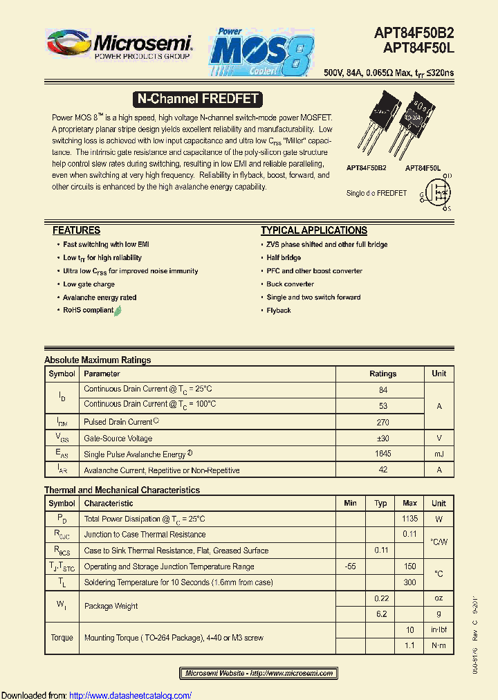 APT84F50L_9017751.PDF Datasheet