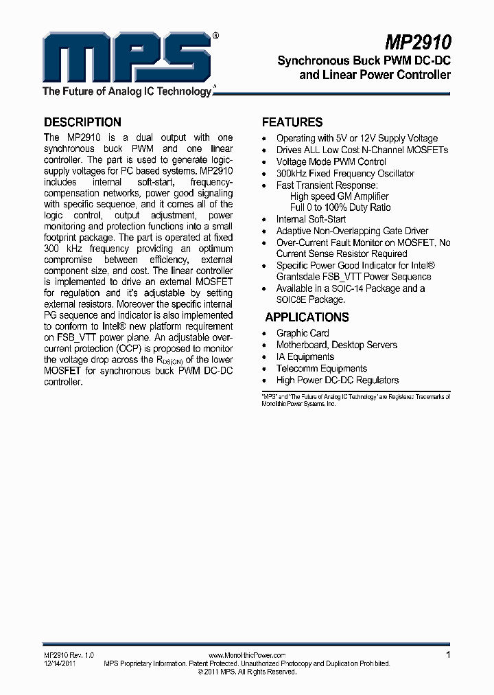 MP2910_9018123.PDF Datasheet