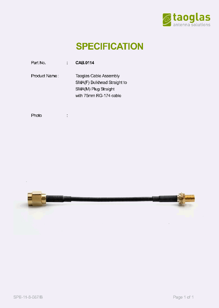 CAB0114_9018459.PDF Datasheet