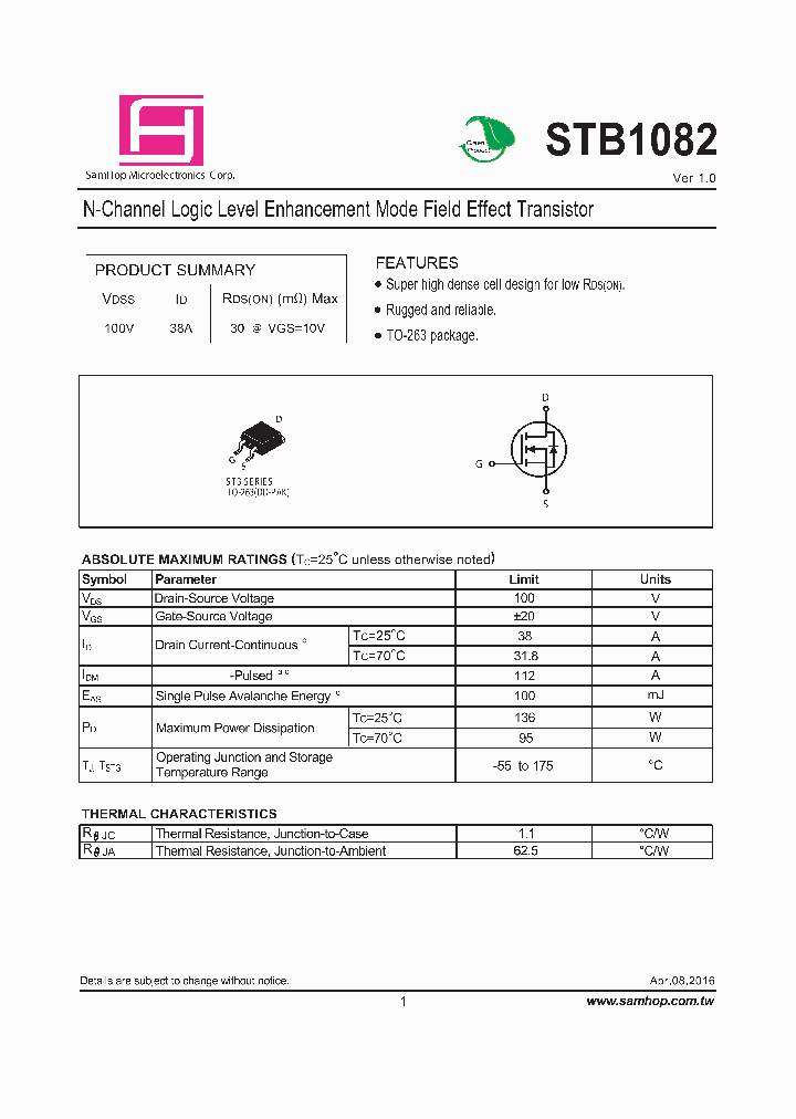STB1082_9019571.PDF Datasheet