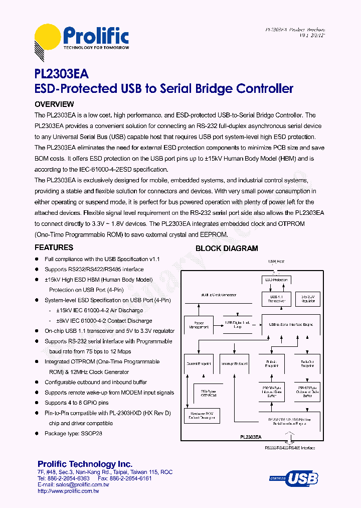 PL2303EA_9020394.PDF Datasheet