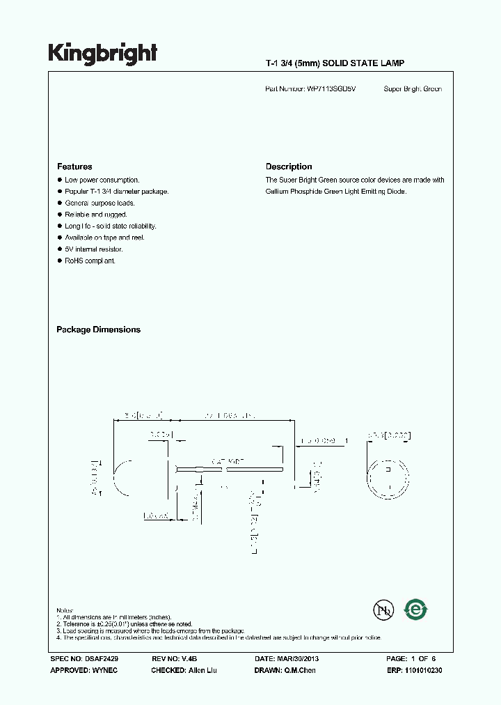 WP7113SGD5V_9020559.PDF Datasheet