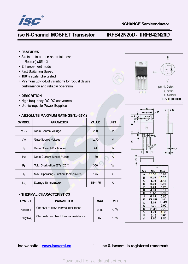 IIRFB42N20D_9023342.PDF Datasheet