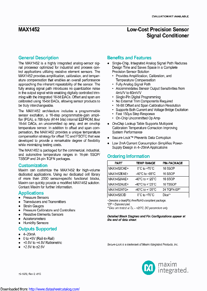 MAX1452AAEC8H_9024255.PDF Datasheet