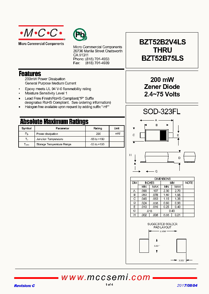 BZT52B16LS_9024342.PDF Datasheet