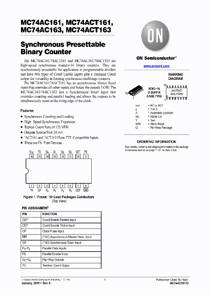 MC74ACT161DG_9024427.PDF Datasheet