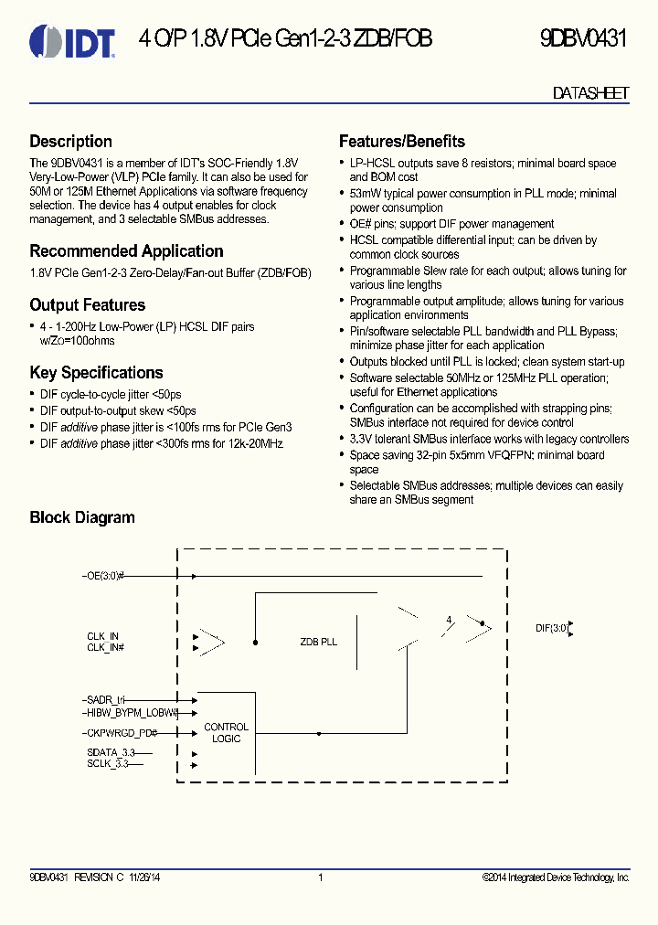 9DBV0431_9027033.PDF Datasheet