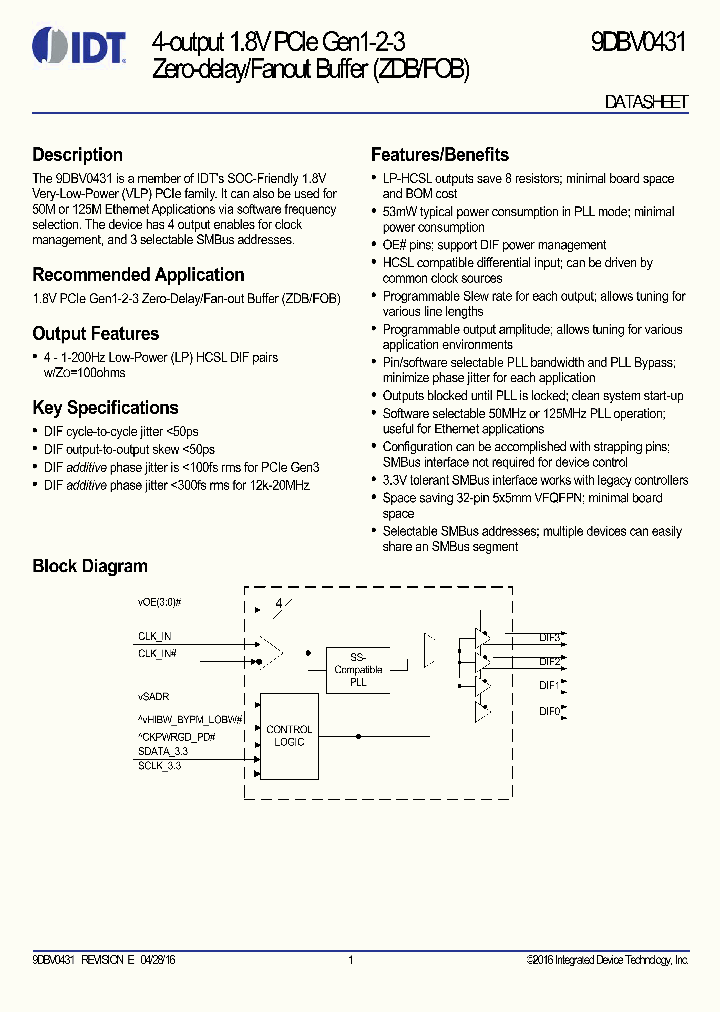 9DBV0431_9027035.PDF Datasheet