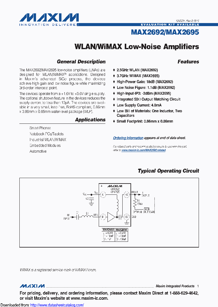 MAX2692_9027114.PDF Datasheet