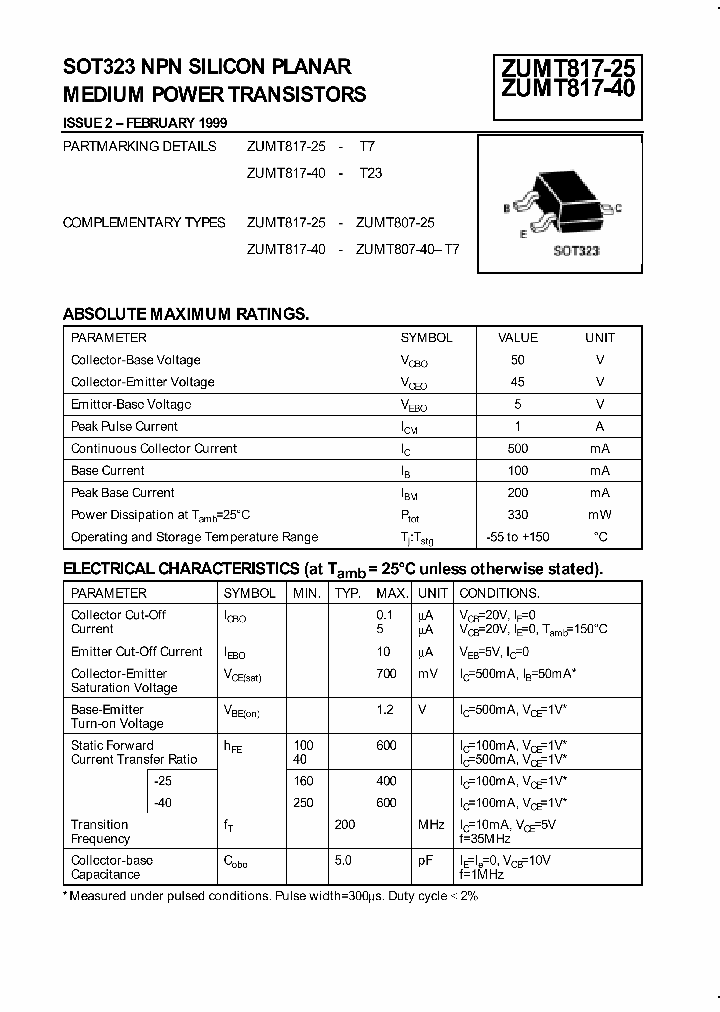 ZUMT817_9027233.PDF Datasheet