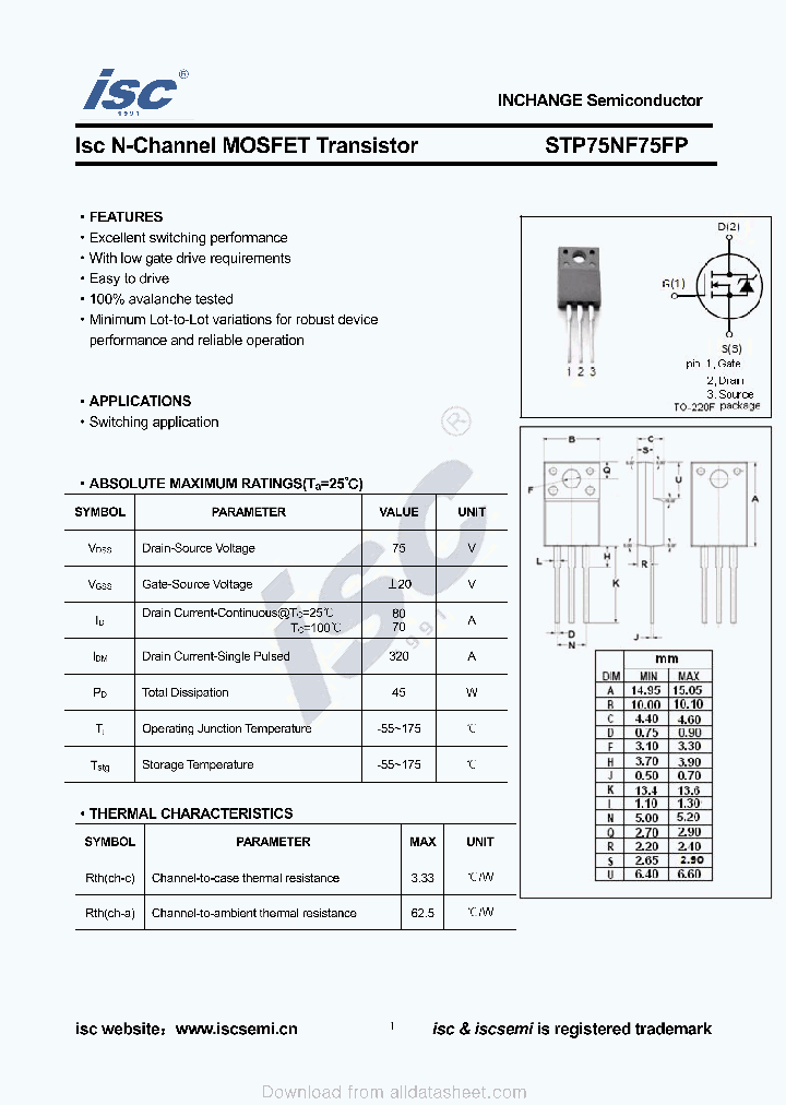 STP75NF75FP_9027357.PDF Datasheet