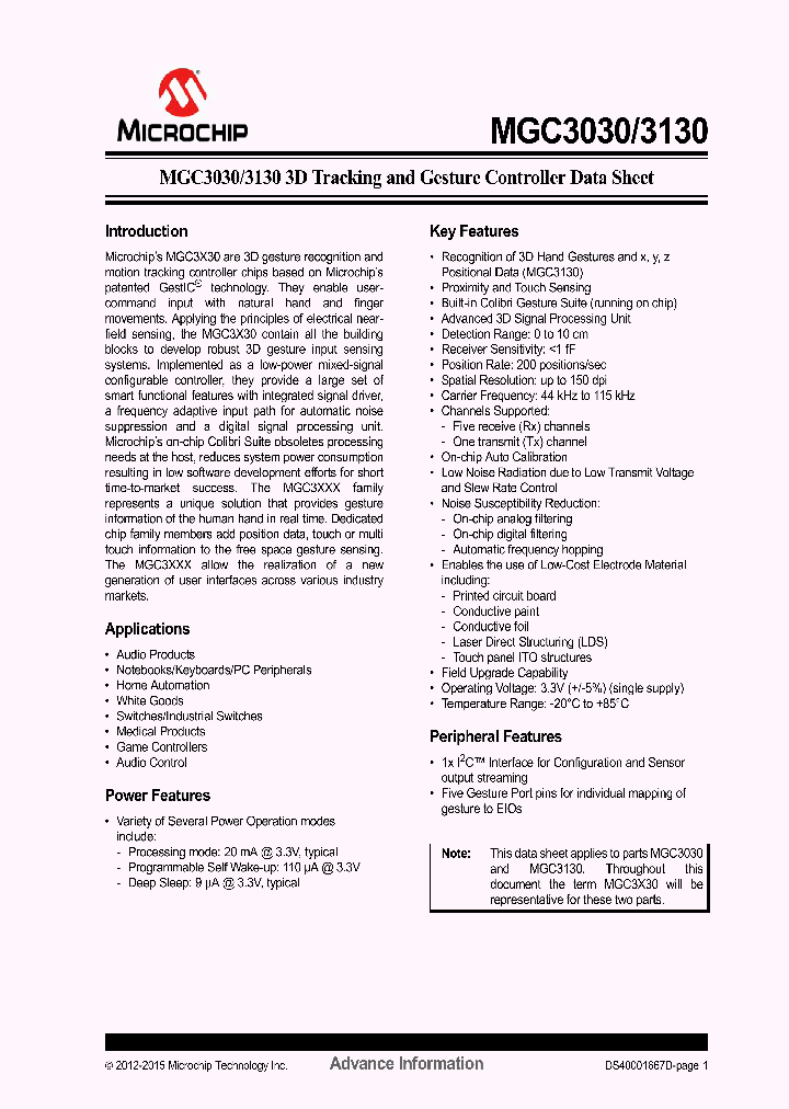 MGC3130_9028330.PDF Datasheet