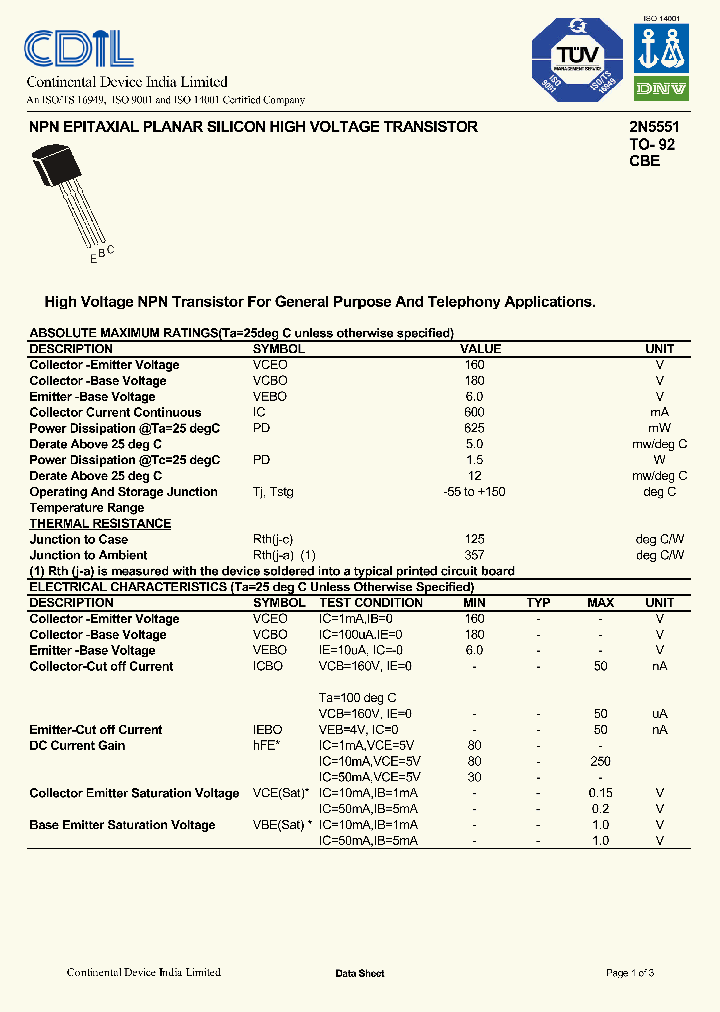 2N5551_9029137.PDF Datasheet