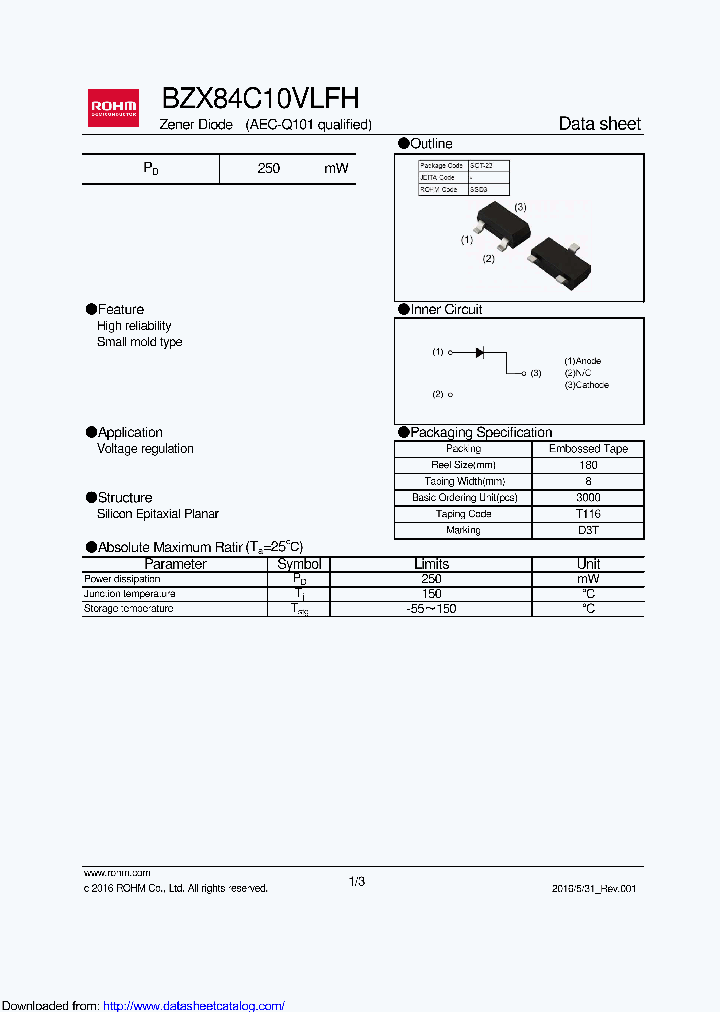 BZX84C10VLFHT116_9029203.PDF Datasheet