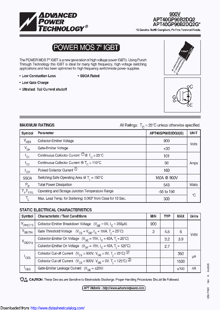 APT40GP90B2DQ2G_9029533.PDF Datasheet