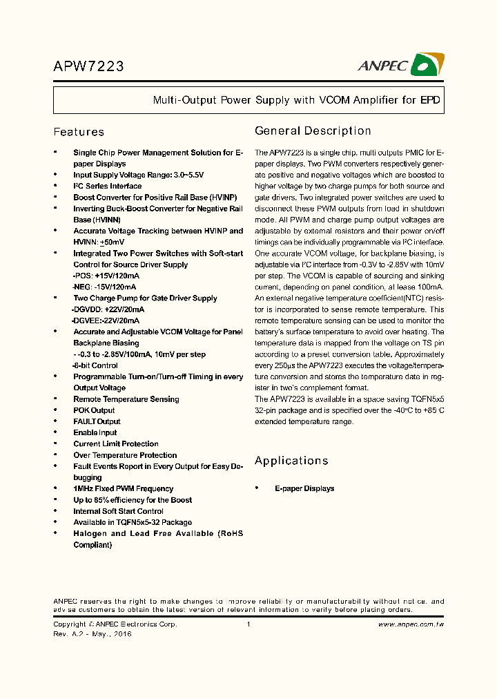 APW7223_9030705.PDF Datasheet