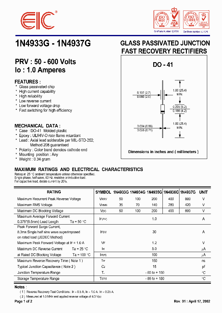1N4937G_9031177.PDF Datasheet
