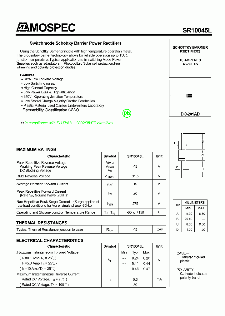 SR10045L_9031180.PDF Datasheet