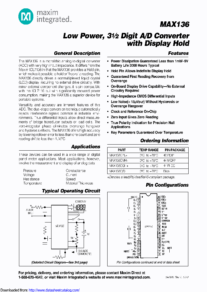 MAX136CQHTD_9031219.PDF Datasheet
