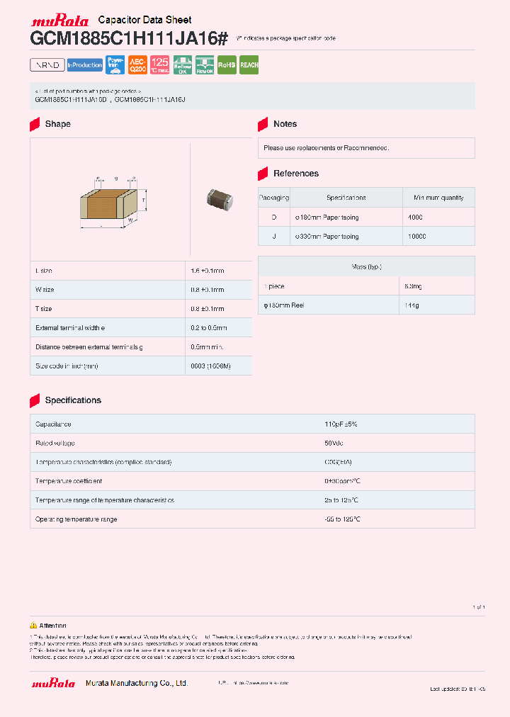 GCM1885C1H111JA16_9031283.PDF Datasheet