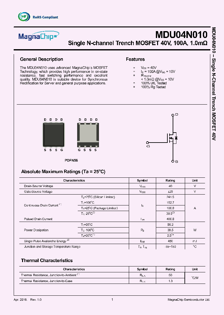 MDU04N010_9031904.PDF Datasheet